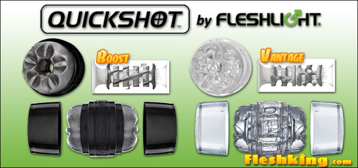 Fleshlight Quickshot Boost & Vantage - doppelseitiger Masturbator