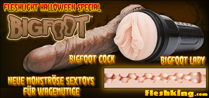 Monströses Fleshlight Halloween Special: Bigfoot Cock und Bigfoot Pussy